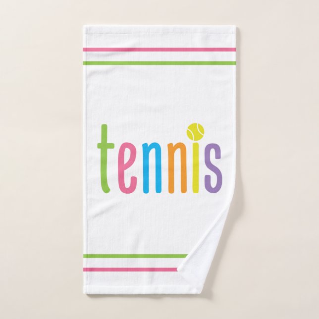 Serviette de tennis colorée (Serviette à main)