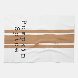 Serviette de thé à la chute citrouille épice
