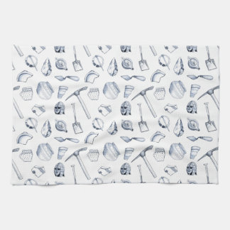 Serviette de thé archéologique de fragments