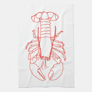 Serviette de thé au homard