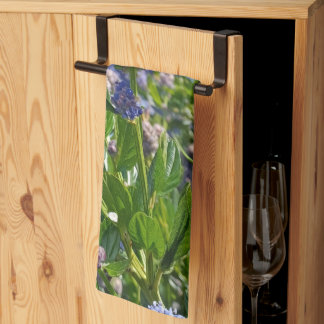 Serviette de thé avec image de jardin de Lilas de