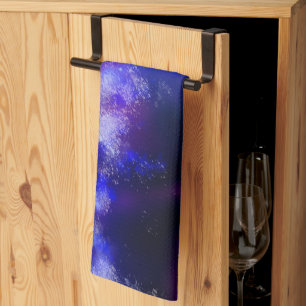 Serviette de thé bleu ciel de nuit