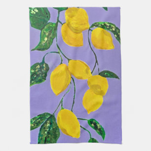 Serviette de thé citrons