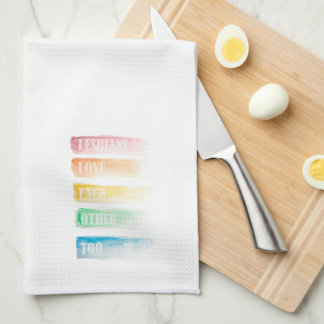 Serviette de thé d'amour lesbienne