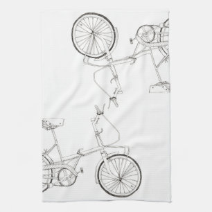 Serviette de thé de bicyclette