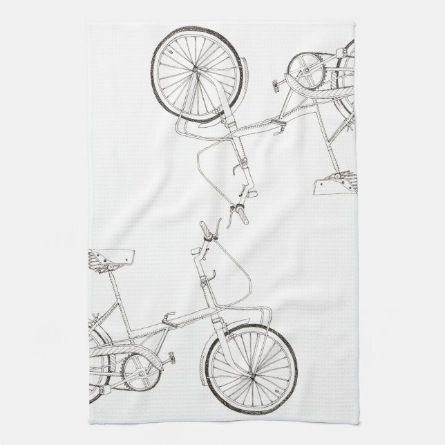 Serviette de thé de bicyclette (Vertical)