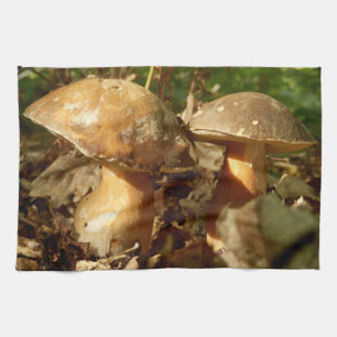 Serviette de thé de champignon de petit pain de