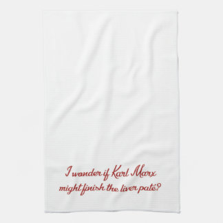 Serviette de thé de citation de Karl Marx Downton