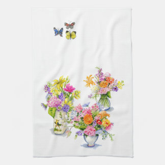 serviette de thé de fleur