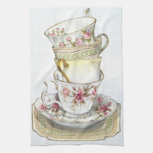 Serviette de thé de temps de thé de cuisine
