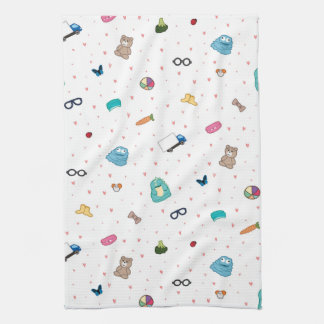 Serviette de thé des favoris du paddy - art par