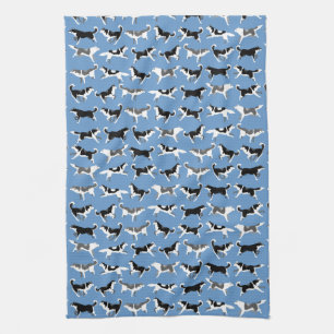 Serviette de thé enrouée de Malamute de serviette