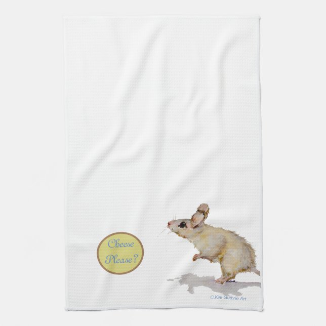 Serviette de thé mignonne de cuisine de souris (Vertical)
