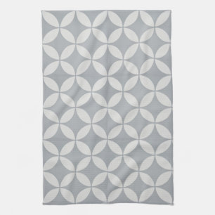 Serviette de thé - Motif de pétale gris
