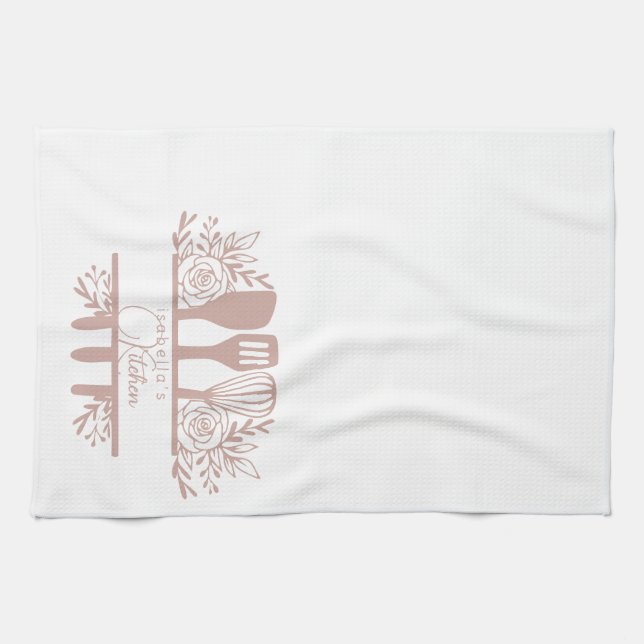 Serviette De Thé Personnalisée Avec Nom Serviettes (Horizontal)