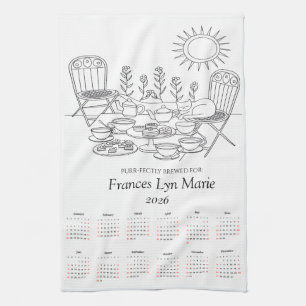 Serviette de thé pour chat parfaitement infusée Ca