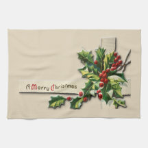 Serviette de thé pour Noël