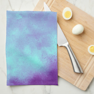 Serviette de thé pourpre et bleu nuage