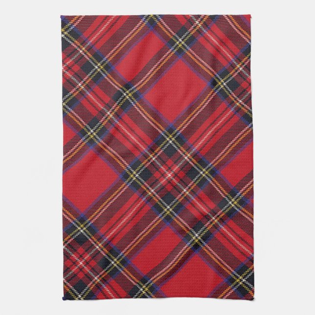 Serviette de thé royale de tartan Stuart (Vertical)
