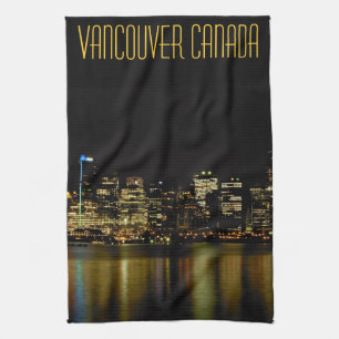Serviette de thé souvenir personnalisée Vancouver