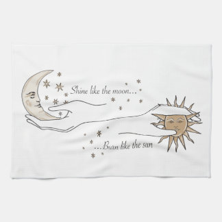 Serviette de thé Sun, Moon et Stars
