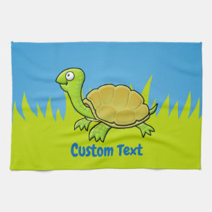 Serviette de tortue en dessin