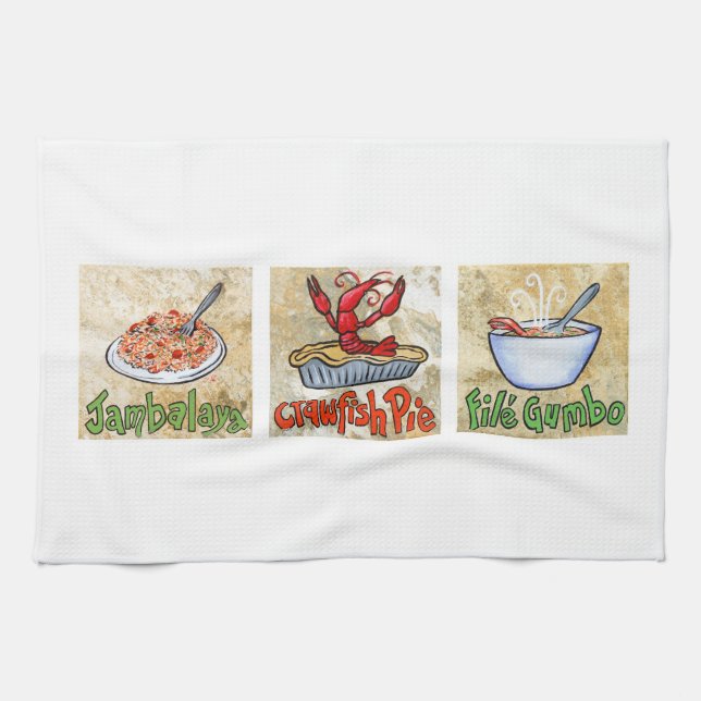 Serviette de trio de Cajun (Horizontal)