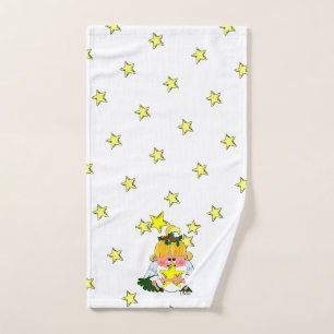 Serviette de vacances ange de Noël de dessin animé