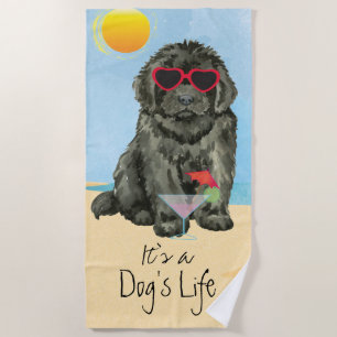 Serviette d'été de la plage de Terre-Neuve
