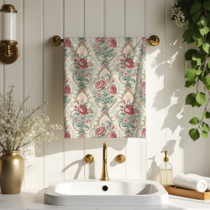 Serviette Douce Pastel Damassé Victorien Accent de