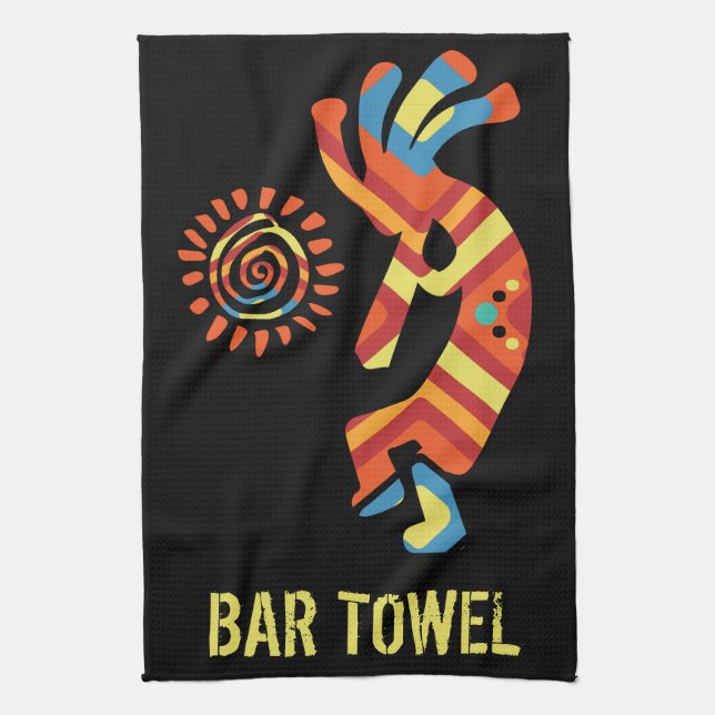 Serviette du bar Kokopelli Sud-Ouest (Vertical)