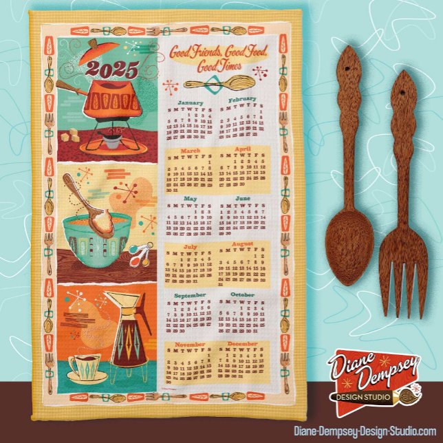 Serviette du calendrier de cuisine moderne du mili (Créateur téléchargé)