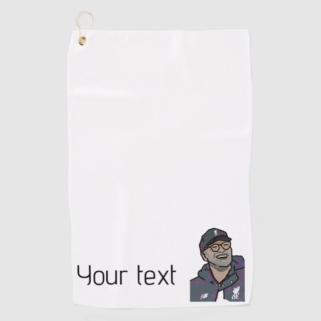 Serviette du club de golf Logo Personnalisé (Devant)