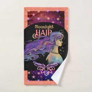 Serviette du salon de coiffure clair de lune