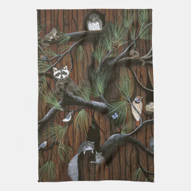 Serviette "écorce" (Vertical)