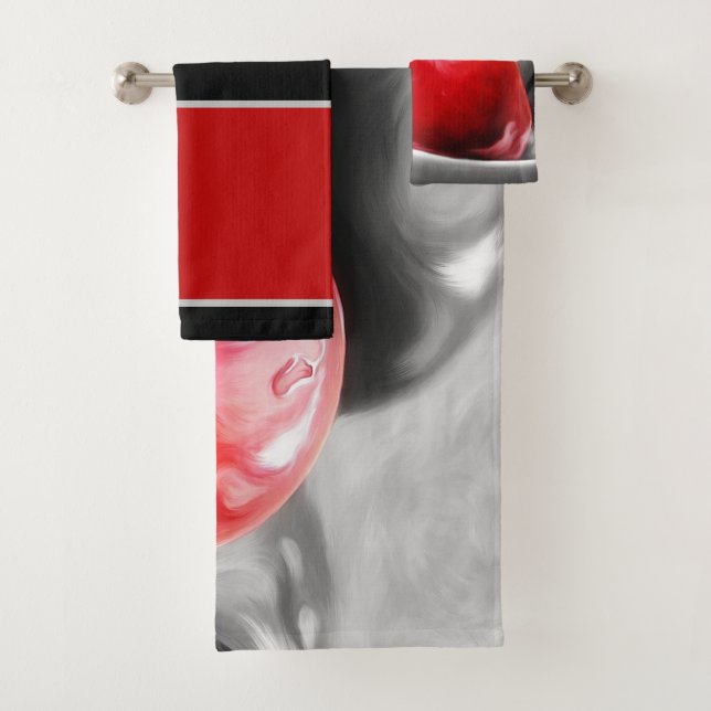 Serviette en cerise (En situation)