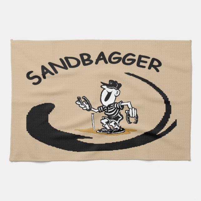 Serviette en fer à cheval de Sandbagger (Horizontal)