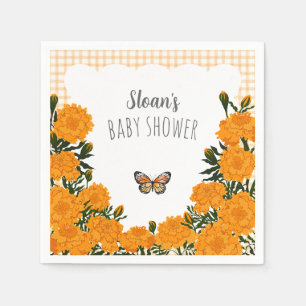 Serviette En Papier 012 Copper Souci Gingham Baby Shower
