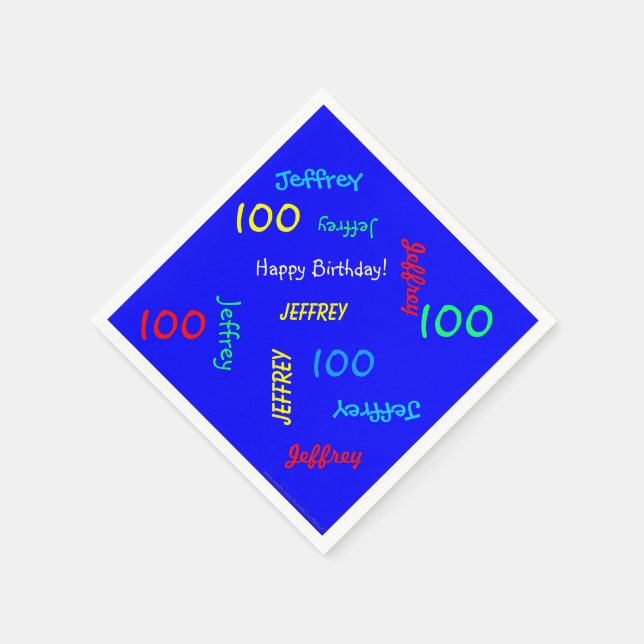Serviette En Papier 100e Bible Day Repeating Names (Coin)