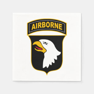 Serviette En Papier 101e division aéroportée Vétéran militaire