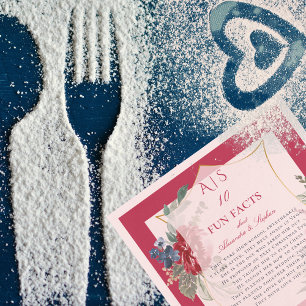 Serviette En Papier 10 Faits amusants Nouveaux mariés Couple Magenta R