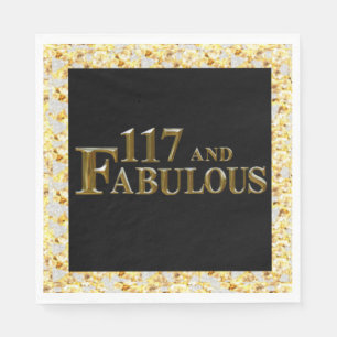 Serviette En Papier 117e anniversaire 