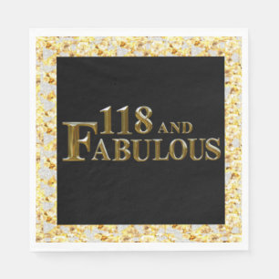 Serviette En Papier 118 anniversaire