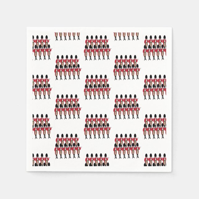 Serviette En Papier 12 Jours de Noël 11 Pipers Piping (Devant)