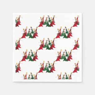 Serviette En Papier 12 Jours de Noël 9 Danses Dames