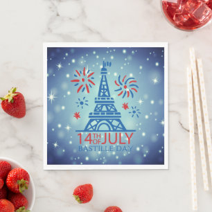 Serviette En Papier 14 juillet 14 juillet France National