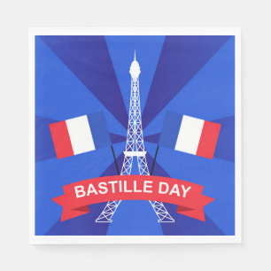 Serviette En Papier 14 juillet Fête Nationale Française