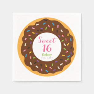 Serviette En Papier 16 Donut doux