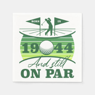 Serviette En Papier 1944 80e anniversaire Humour de golf