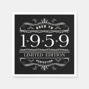 Serviette En Papier 1959 Edition Limitée Anniversaire